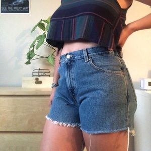 Vintage Levi’s cutoff shorts, medium wash